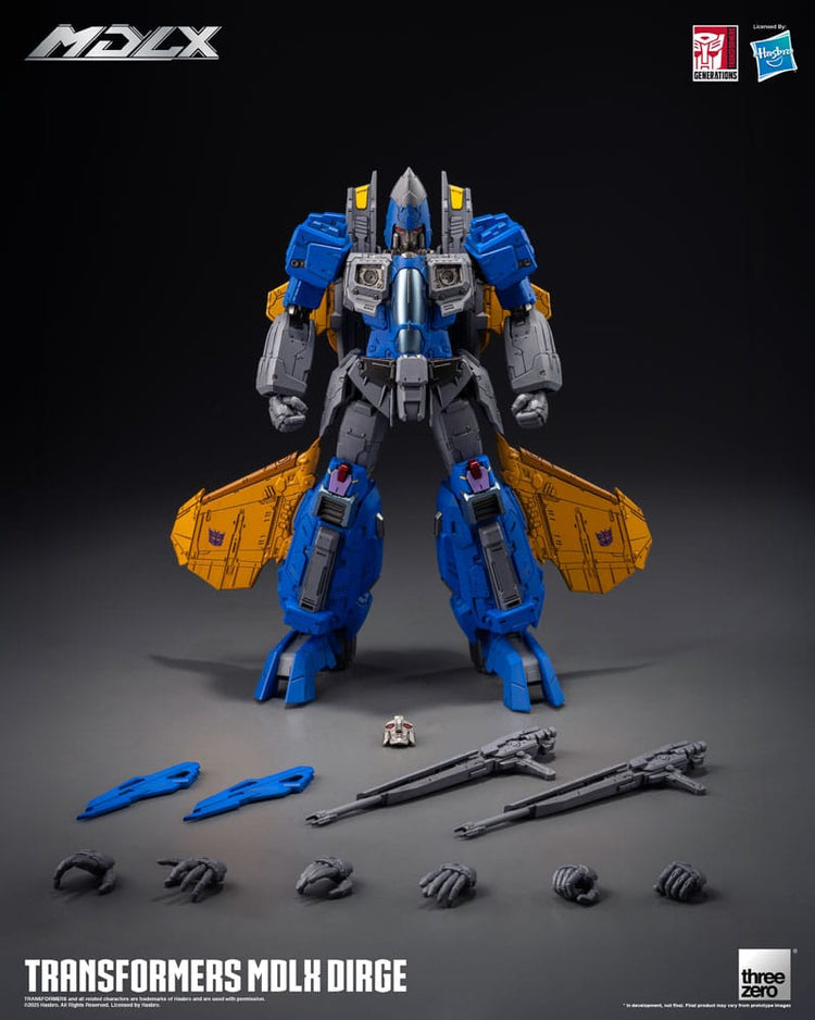 Transformers MDLX Action Figure Dirge: Il Terrore dei Decepticon! - ThreeZero - Action figures