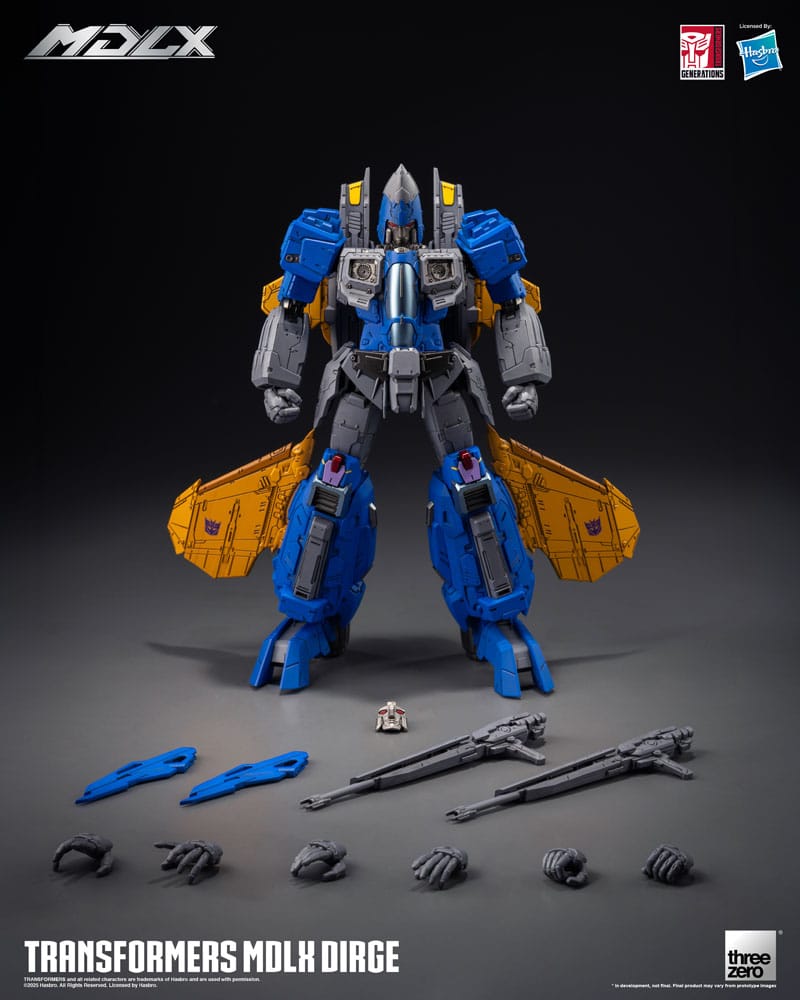 Transformers MDLX Action Figure Dirge: Il Terrore dei Decepticon! - ThreeZero - Action figures
