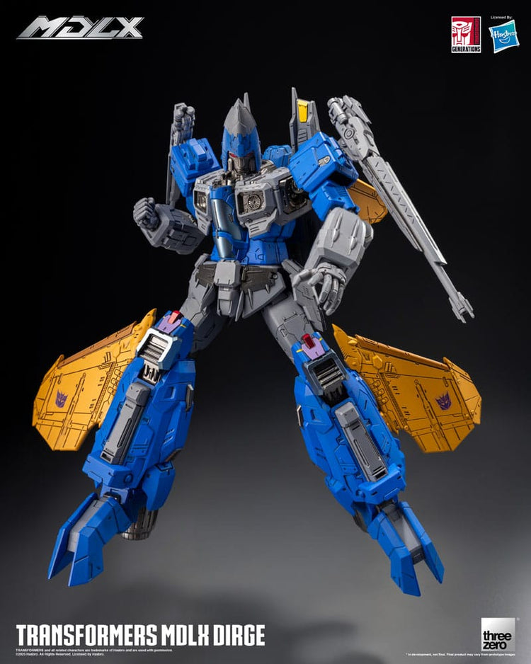 Transformers MDLX Action Figure Dirge: Il Terrore dei Decepticon! - ThreeZero - Action figures