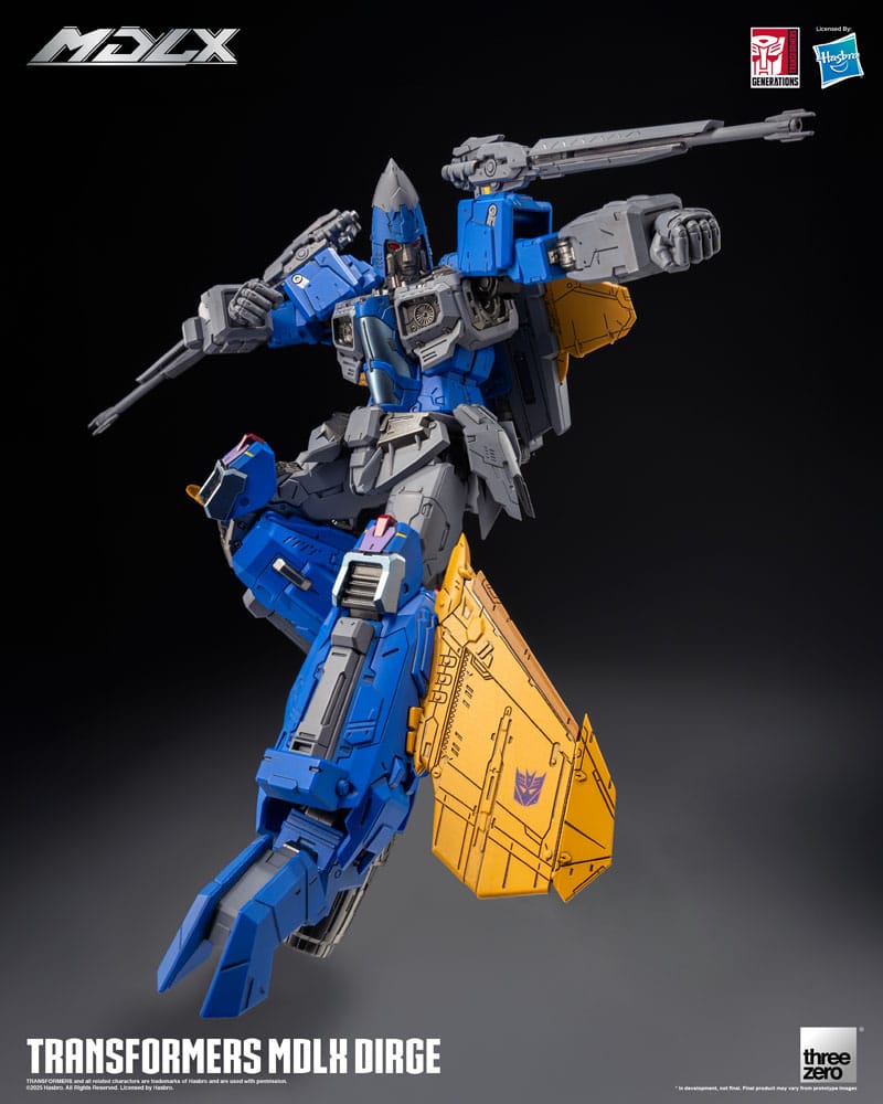 Transformers MDLX Action Figure Dirge: Il Terrore dei Decepticon! - ThreeZero - Action figures