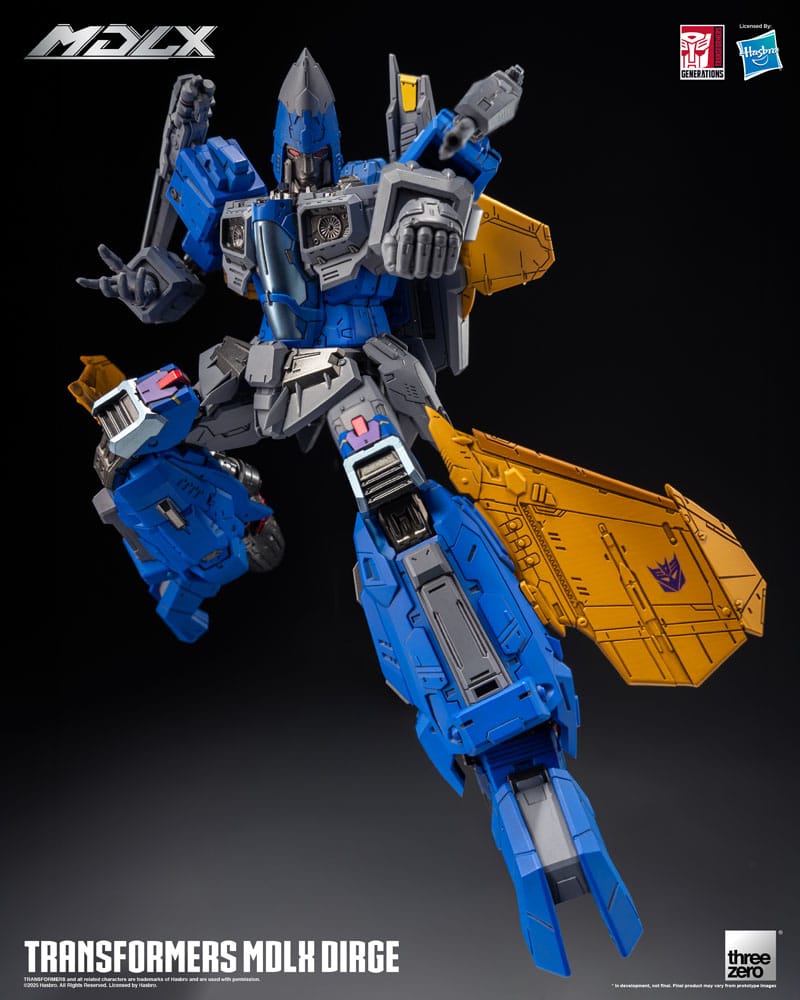 Transformers MDLX Action Figure Dirge: Il Terrore dei Decepticon! - ThreeZero - Action figures