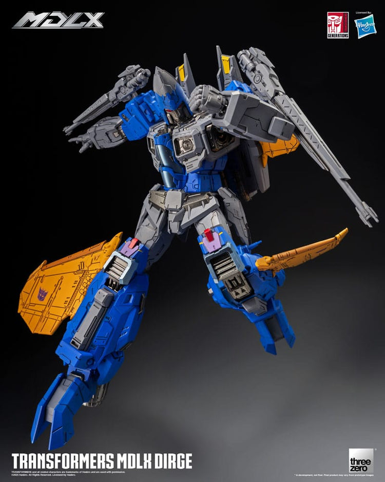 Transformers MDLX Action Figure Dirge: Il Terrore dei Decepticon! - ThreeZero - Action figures