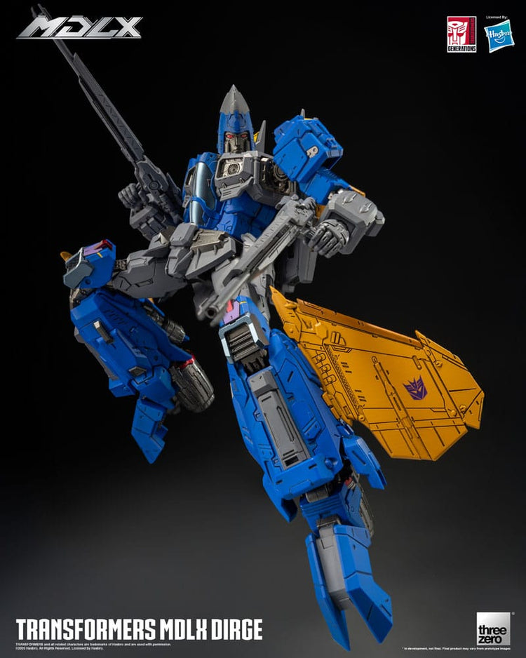 Transformers MDLX Action Figure Dirge: Il Terrore dei Decepticon! - ThreeZero - Action figures