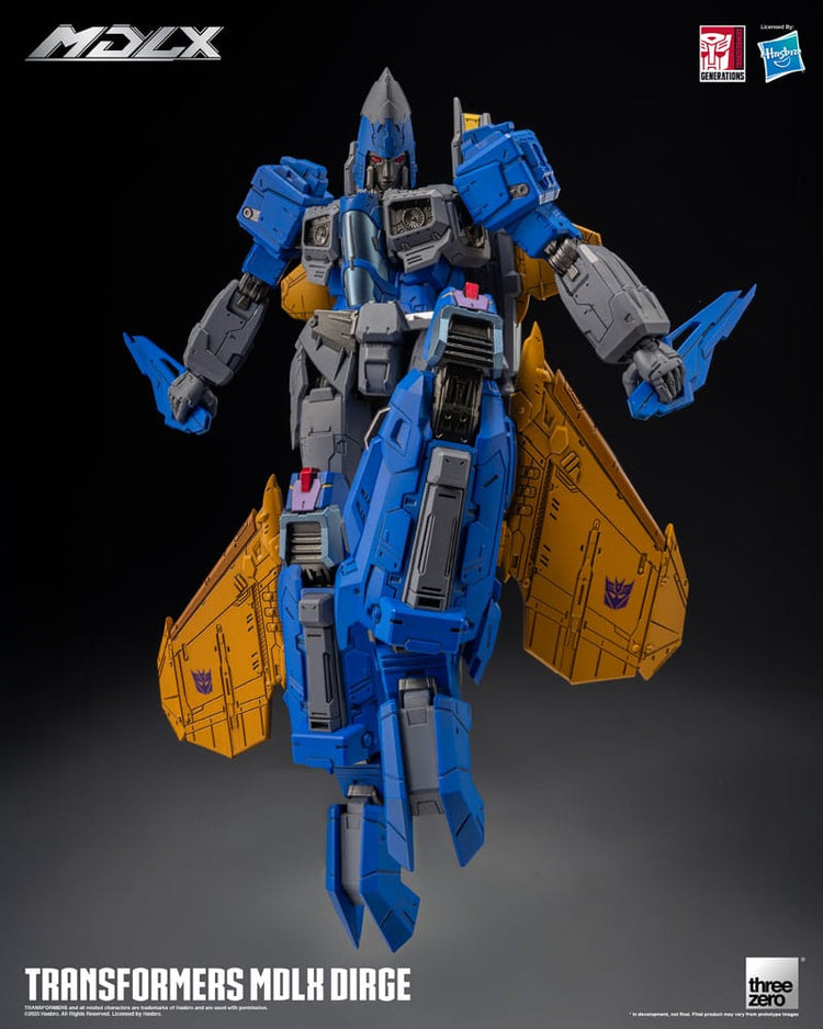 Transformers MDLX Action Figure Dirge: Il Terrore dei Decepticon! - ThreeZero - Action figures