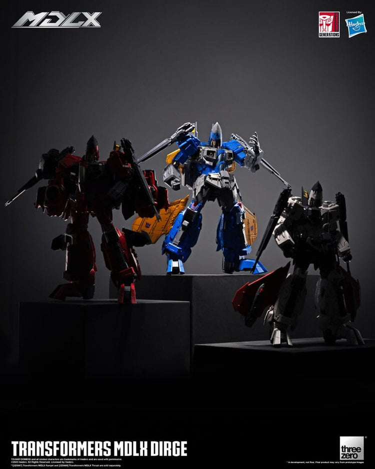 Transformers MDLX Action Figure Dirge: Il Terrore dei Decepticon! - ThreeZero - Action figures