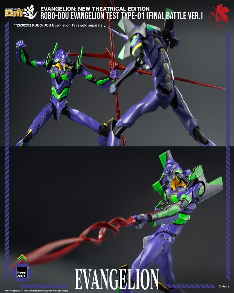 [PREORDINE] Action Figure Evangelion Test Type-01 Final Battle Ver. 25cm - ThreeZero - Action figures