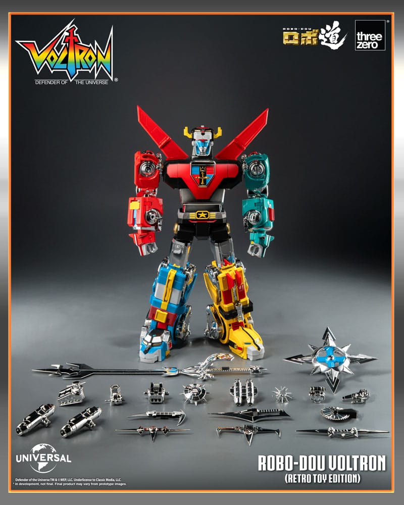 [PREORDER] Voltron: Defender of the Universe Robo-Dou Action Figure Voltron Retro Toy Edition 27 cm