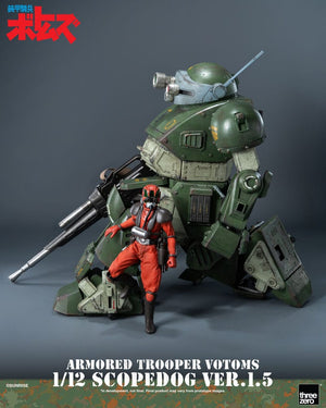[PREORDINE] Action Figure Armored Trooper Votoms - Scopedog Ver.1.5 16 cm - ThreeZero - Action figures