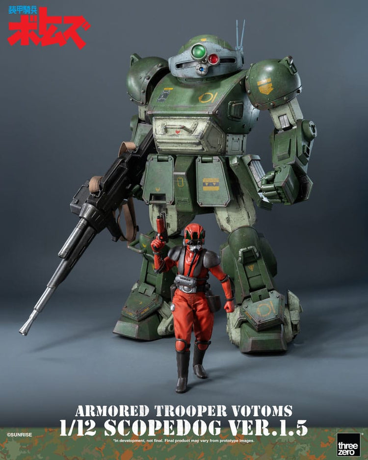 [PREORDINE] Action Figure Armored Trooper Votoms - Scopedog Ver.1.5 16 cm - ThreeZero - Action figures