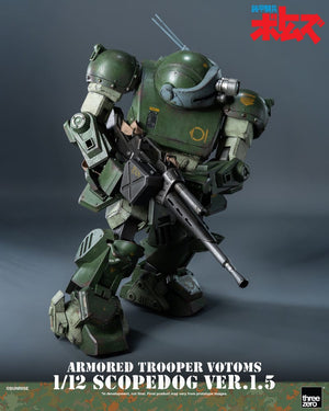 [PREORDINE] Action Figure Armored Trooper Votoms - Scopedog Ver.1.5 16 cm - ThreeZero - Action figures