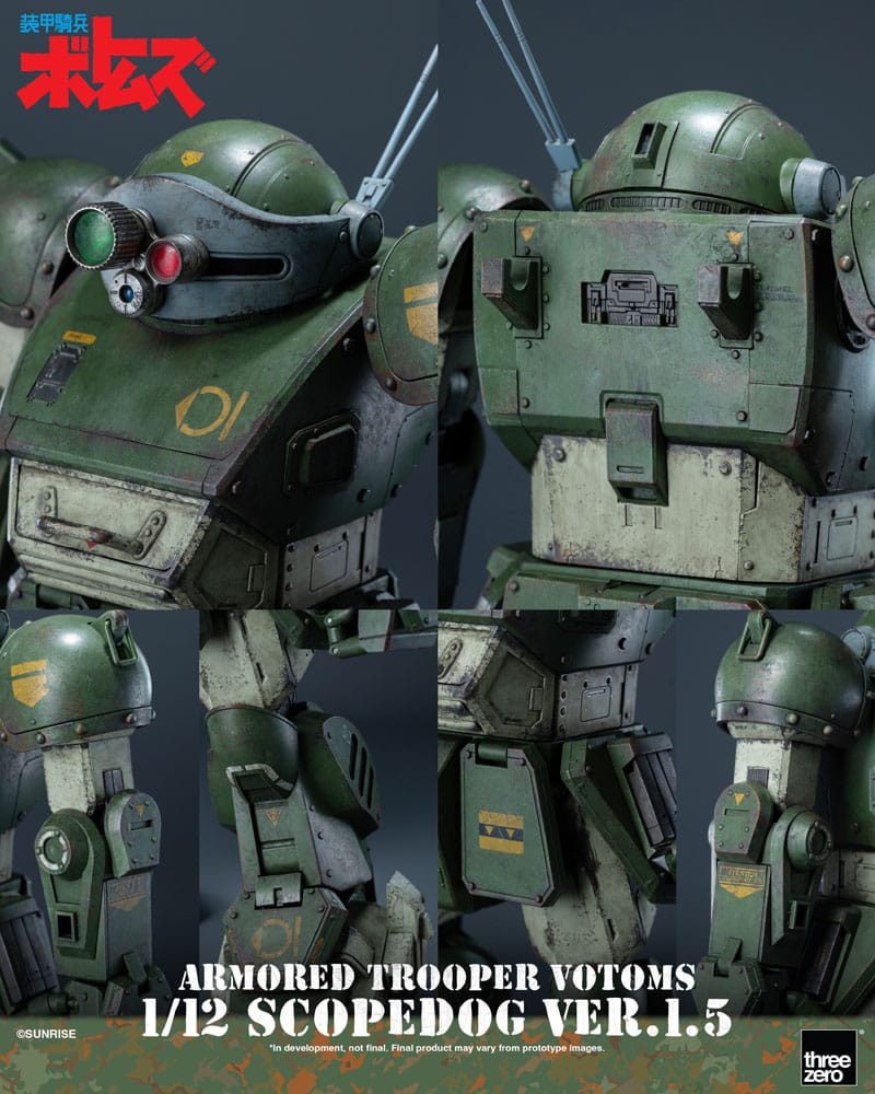 [PREORDINE] Action Figure Armored Trooper Votoms - Scopedog Ver.1.5 16 cm - ThreeZero - Action figures