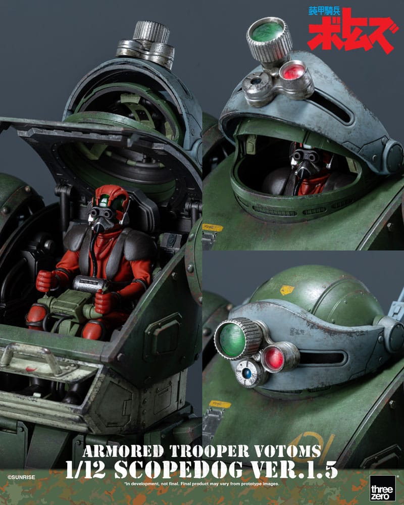 [PREORDINE] Action Figure Armored Trooper Votoms - Scopedog Ver.1.5 16 cm - ThreeZero - Action figures