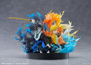 [PREORDINE] Demon Slayer: Statua PVC Zenitsu Agatsuma & Kaigaku 15 cm - Aniplex - Statue