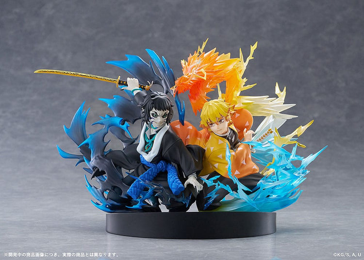 [PREORDINE] Demon Slayer: Statua PVC Zenitsu Agatsuma & Kaigaku 15 cm - Aniplex - Statue