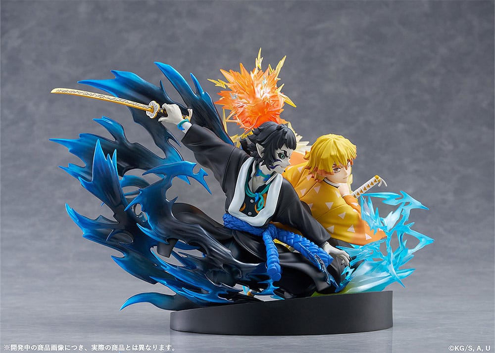 [PREORDINE] Demon Slayer: Statua PVC Zenitsu Agatsuma & Kaigaku 15 cm - Aniplex - Statue