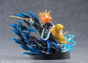 [PREORDINE] Demon Slayer: Statua PVC Zenitsu Agatsuma & Kaigaku 15 cm - Aniplex - Statue