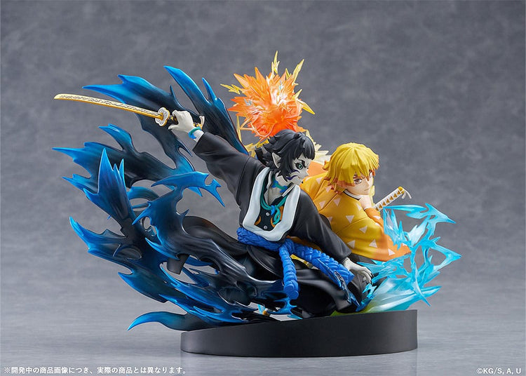 [PREORDINE] Demon Slayer: Statua PVC Zenitsu Agatsuma & Kaigaku 15 cm - Aniplex - Statue