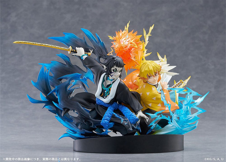 [PREORDINE] Demon Slayer: Statua PVC Zenitsu Agatsuma & Kaigaku 15 cm - Aniplex - Statue