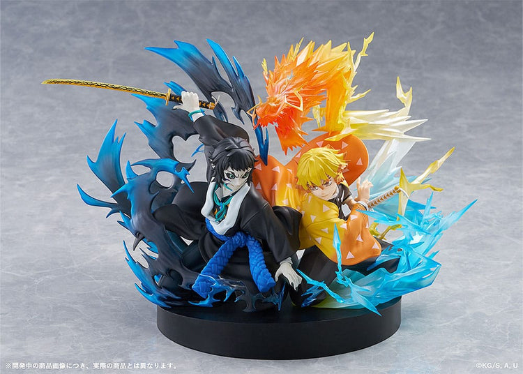 [PREORDINE] Demon Slayer: Statua PVC Zenitsu Agatsuma & Kaigaku 15 cm - Aniplex - Statue