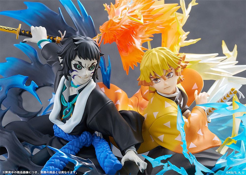 [PREORDINE] Demon Slayer: Statua PVC Zenitsu Agatsuma & Kaigaku 15 cm - Aniplex - Statue