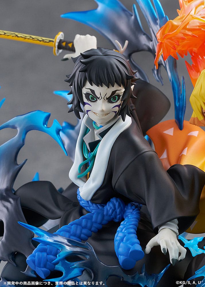 [PREORDINE] Demon Slayer: Statua PVC Zenitsu Agatsuma & Kaigaku 15 cm - Aniplex - Statue