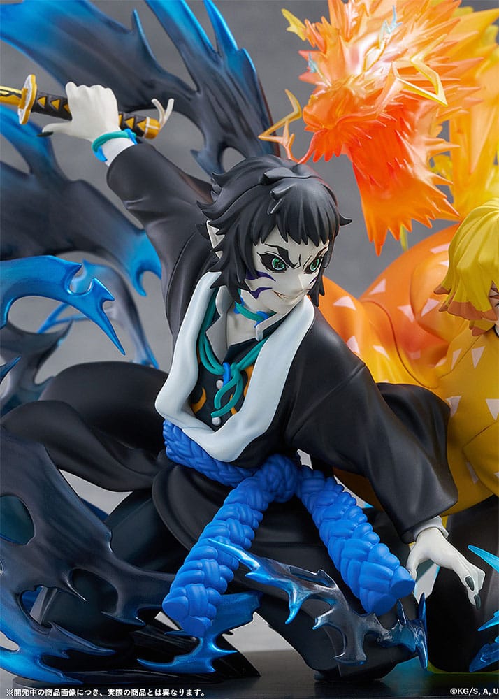 [PREORDINE] Demon Slayer: Statua PVC Zenitsu Agatsuma & Kaigaku 15 cm - Aniplex - Statue