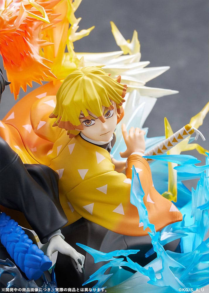 [PREORDINE] Demon Slayer: Statua PVC Zenitsu Agatsuma & Kaigaku 15 cm - Aniplex - Statue