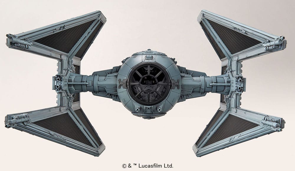 Model Kit Star Wars TIE Interceptor Bandai 1/72 - 10 cm - Bandai Star Wars - Model kit