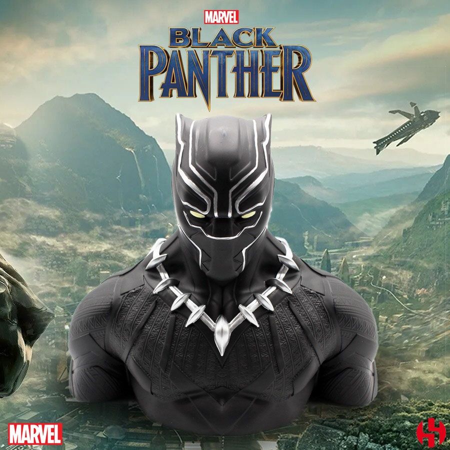 MARVEL - Money Box Blister Box - Black Panther Waka Deluxe Bust 20 cm