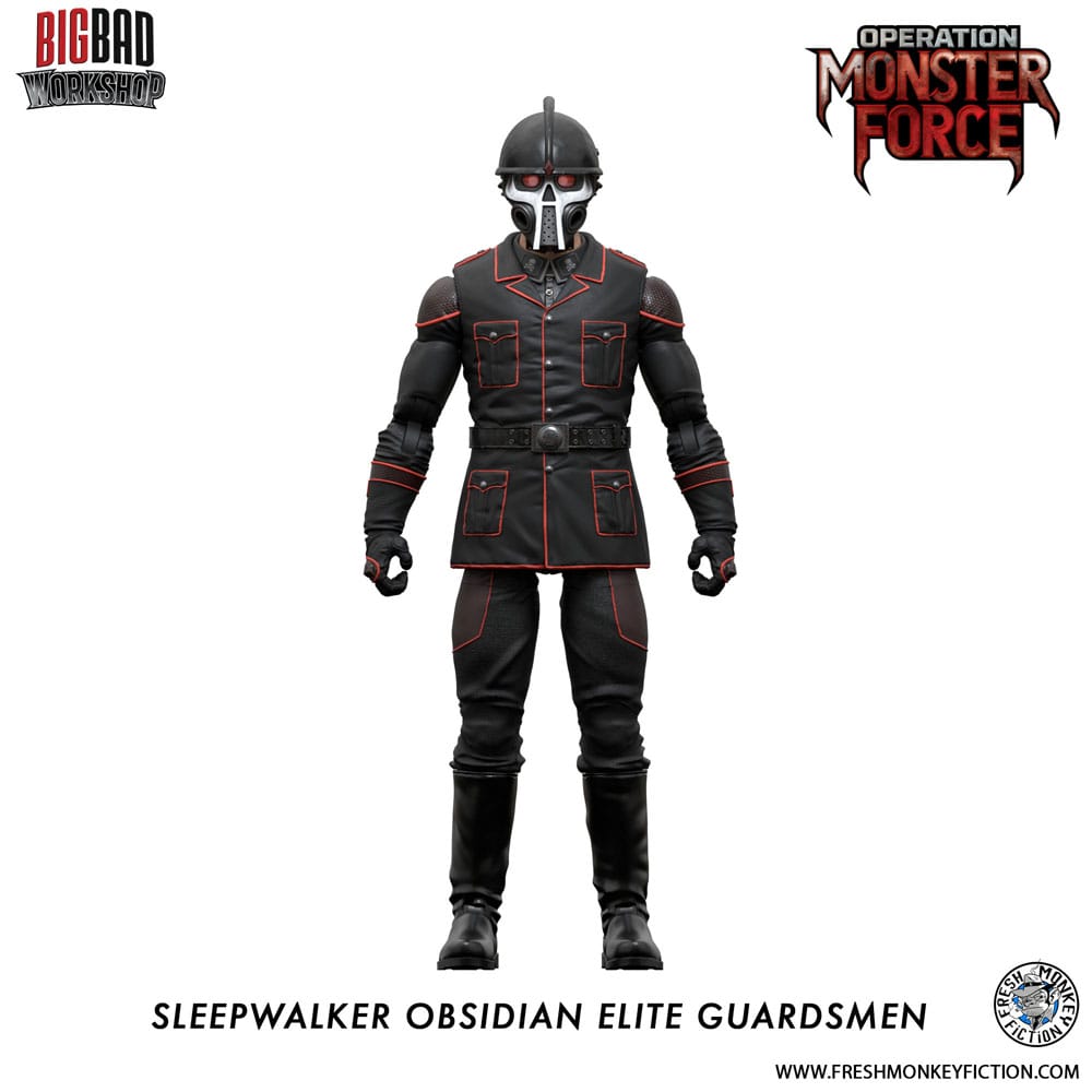 [PREORDER] Operation: Monster Force Action Figure 1/12 Sleepwalker Obsidian Elite Guardsmen 15 cm