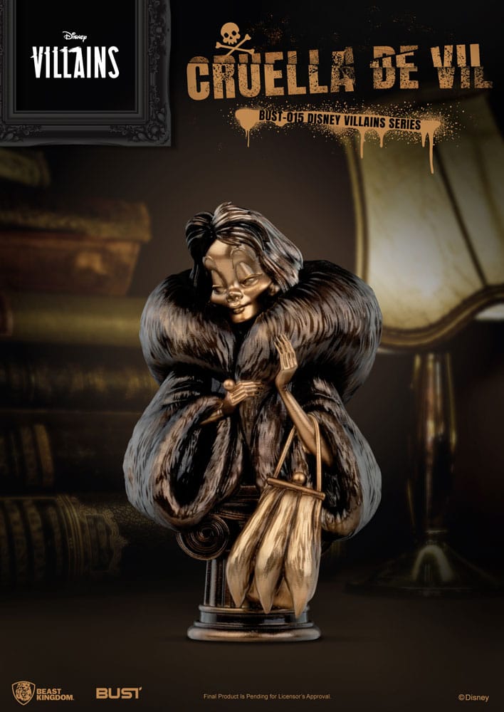 DISNEY - Cruella De Vil - Buste Villains Series PVC 16cm