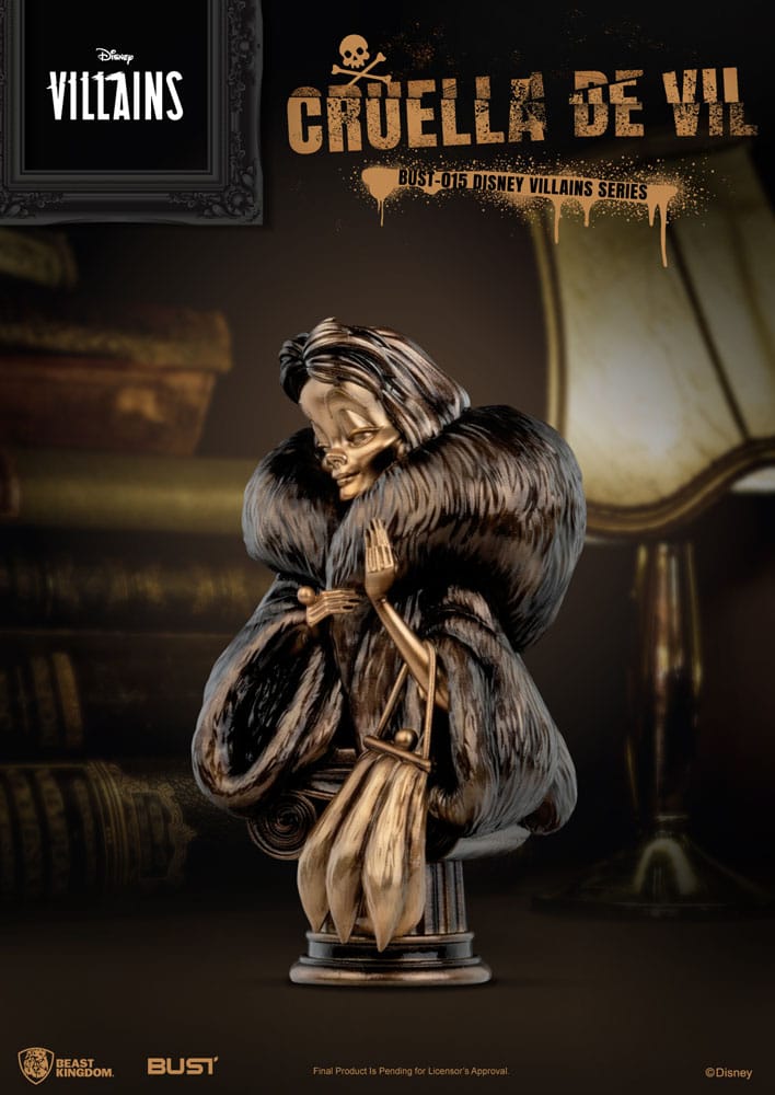 DISNEY - Cruella De Vil - Buste Villains Series PVC 16cm