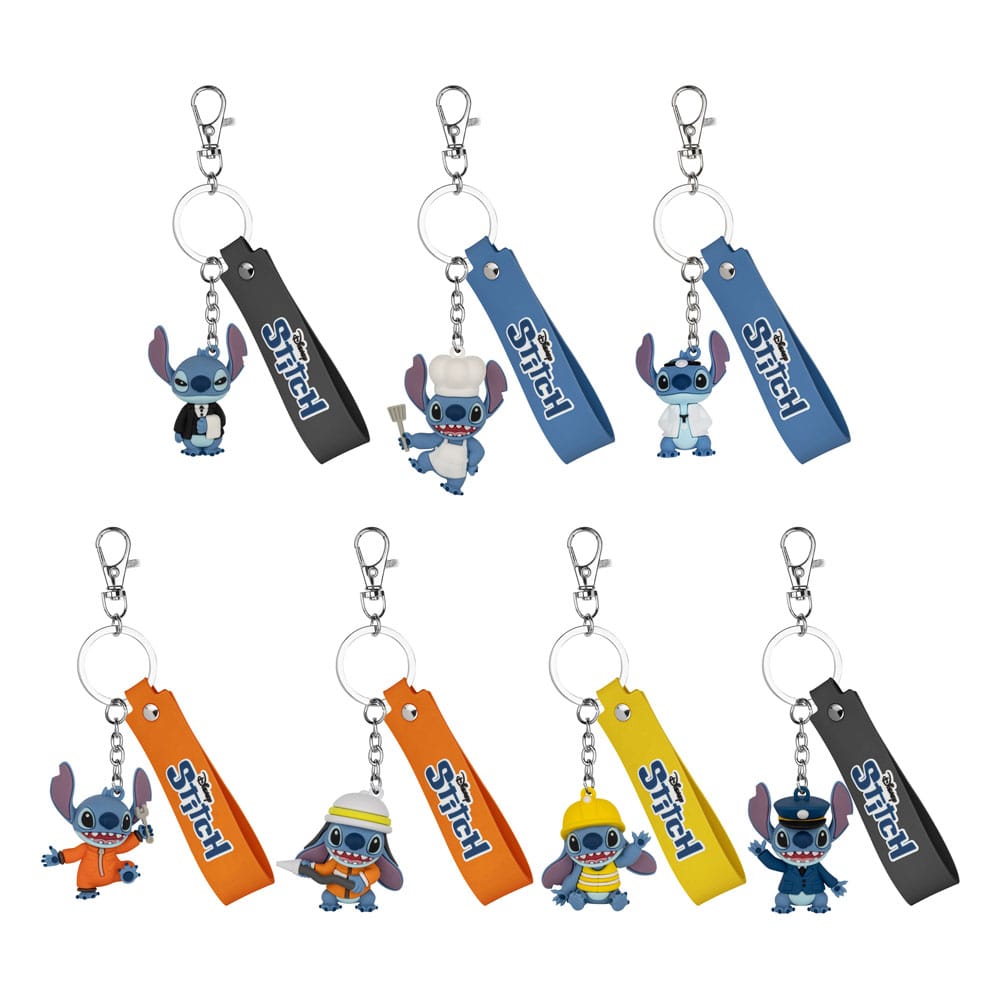 DISNEY - Stitch job experience camp series - 12 Keychain Display 4cm