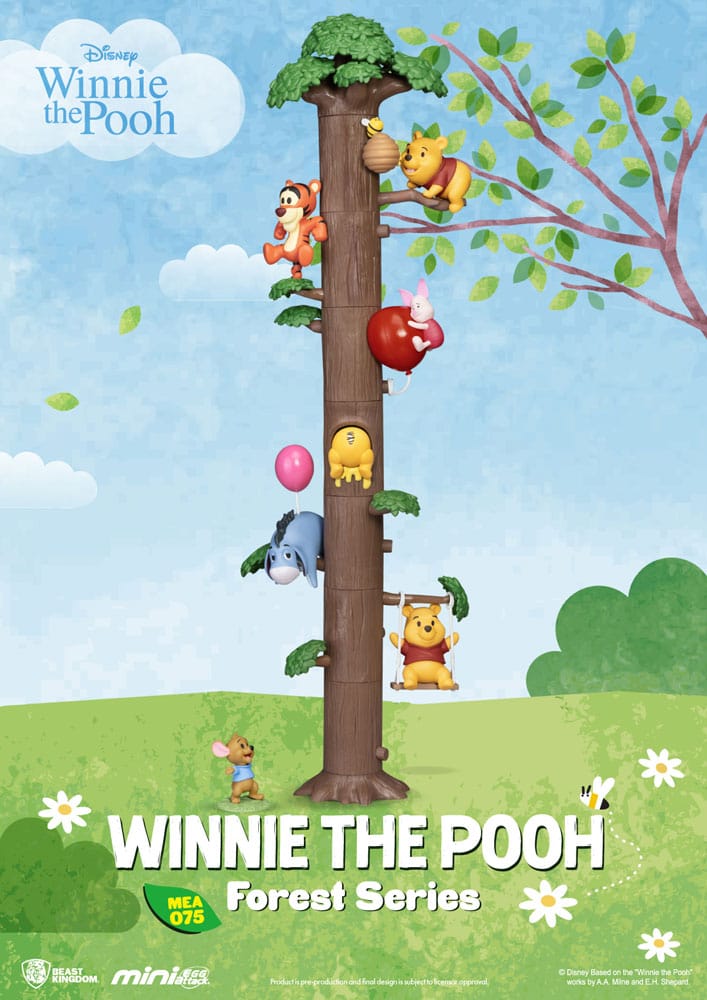 WINNIE THE POOH -Forest Series - 6 Mini Egg Attack Statuette Set 12cm