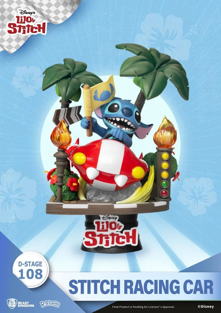 [PREORDER] Disney: Lilo & Stitch - Stitch Racing Car PVC Diorama