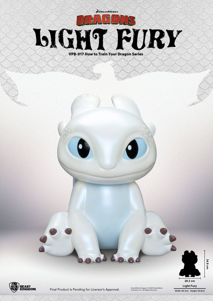 [PREORDER] HOW TO TRAIN YOUR DRAGON - Light Fury - Piggy Bank 35cm