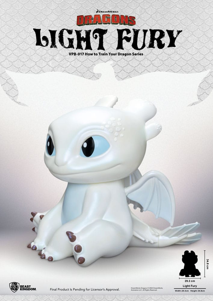 [PREORDER] HOW TO TRAIN YOUR DRAGON - Light Fury - Piggy Bank 35cm