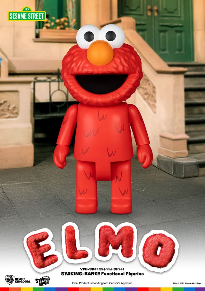 [PREORDER] Sesame Street Syaing Bang Vinyl Piggy Bank Elmo 47 cm