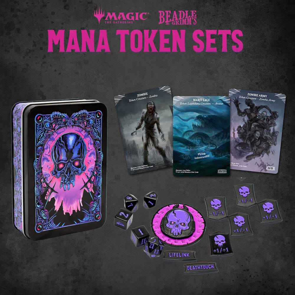 [PREORDER] Magic the Gathering Dice and Token Pack Black Mana