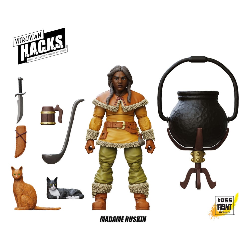 [PREORDER] Vitruvian H.A.C.K.S. Action Figure Dwarf Tavern Keeper Madame Ruskin