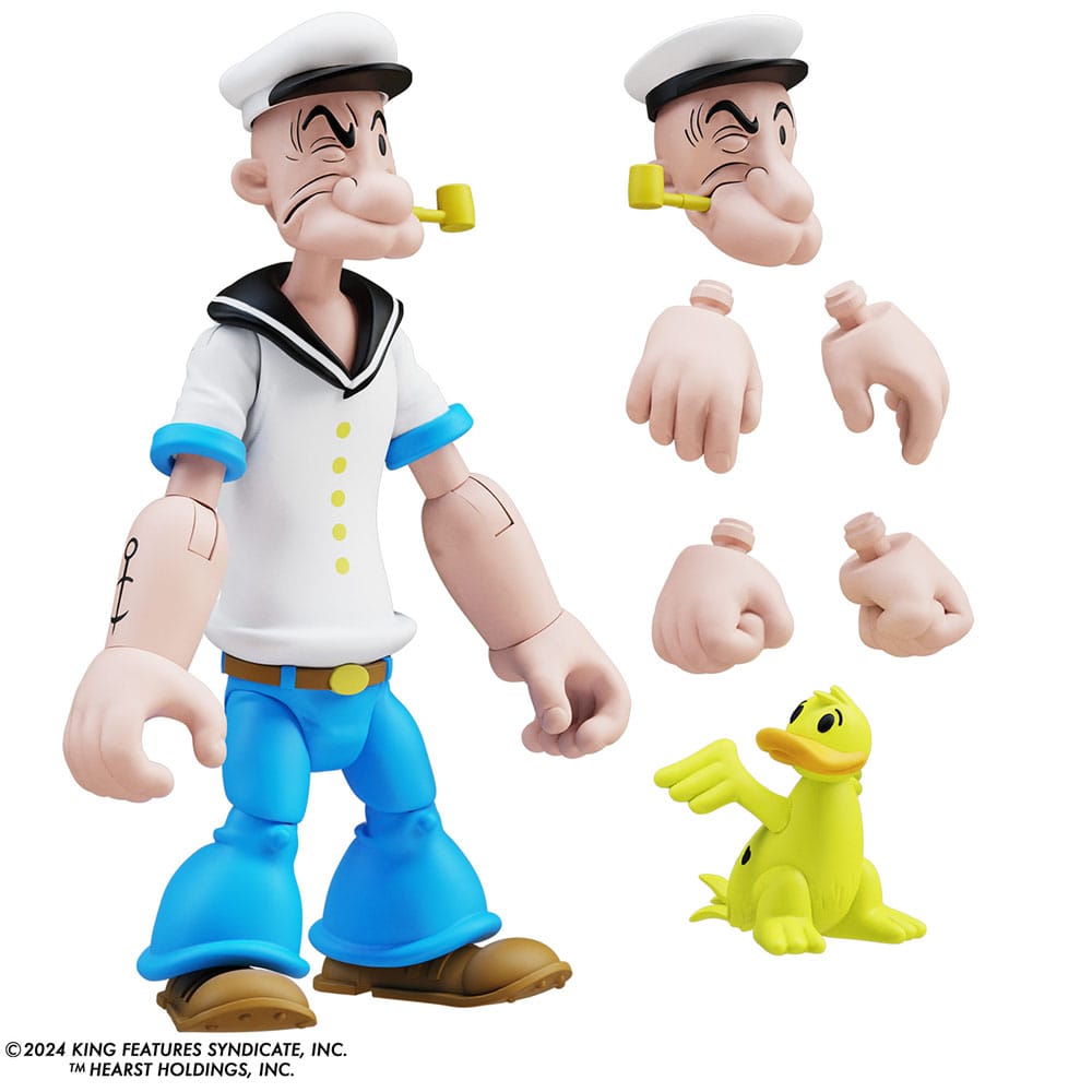 [PREORDER] Popeye Action Figure Wave 03 Popeye 1st Appearance White Shirt