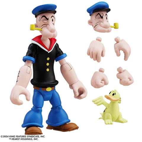 [PREORDER] Popeye Action Figure Wave 03 Popeye 1st Appearance Black Shirt