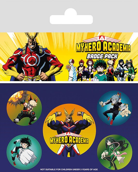 [PREORDER] My Hero Academia Pin-Back Buttons 5-Pack Characters
