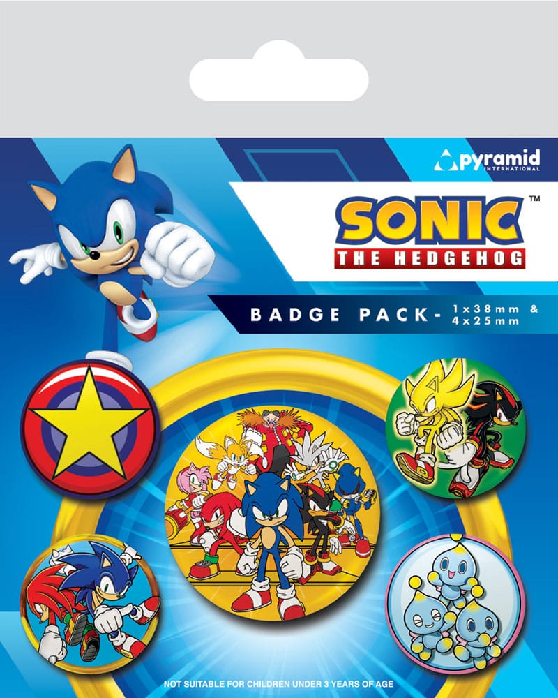 [PREORDER] SONIC - Speed Team - Pack 5 Badges