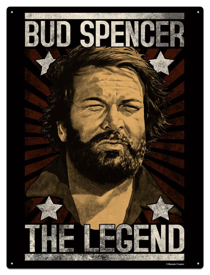 [PREORDER] Bud Spencer Tin Sign The Legend 20 x 30 cm