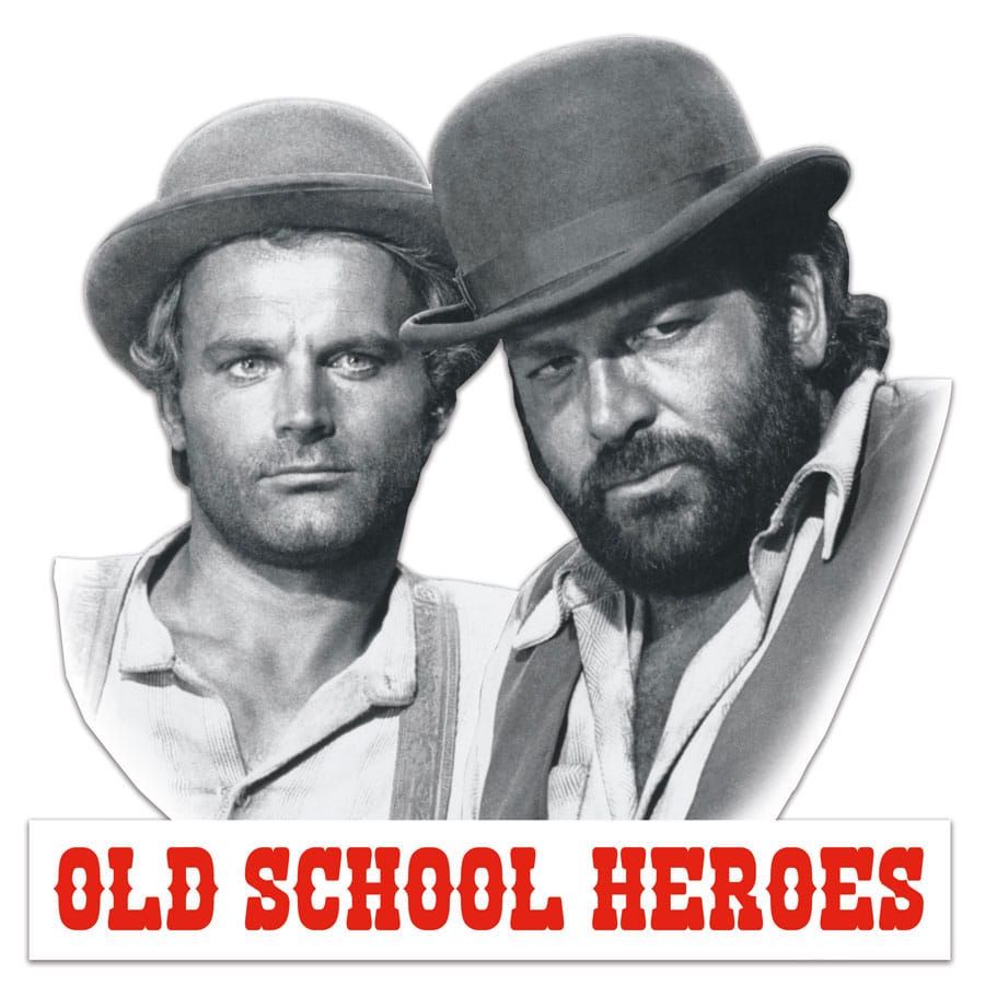 [PREORDER] Bud Spencer & Terence Hill 3D Tin Sign Old School Heroes 45 x 45 cm
