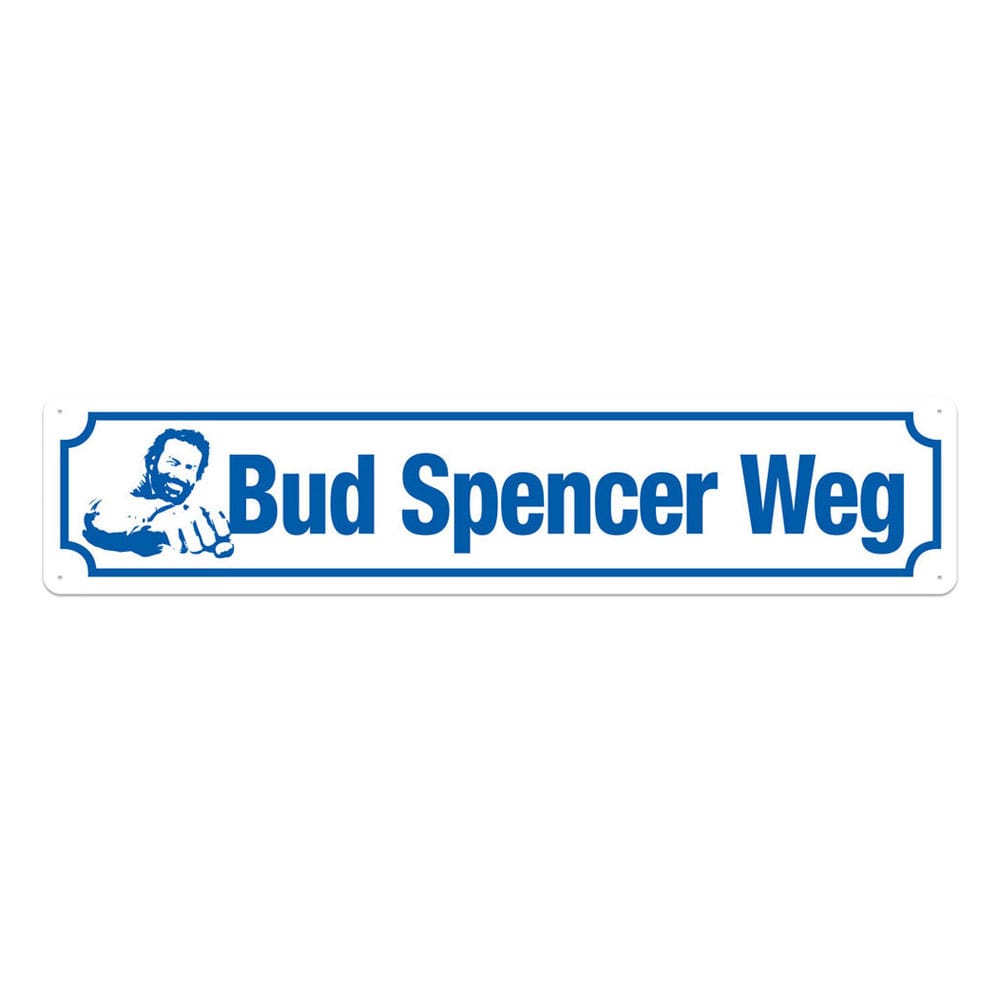 [PREORDER] Bud Spencer Tin Sign Bud Spencer Weg 46 x 10 cm