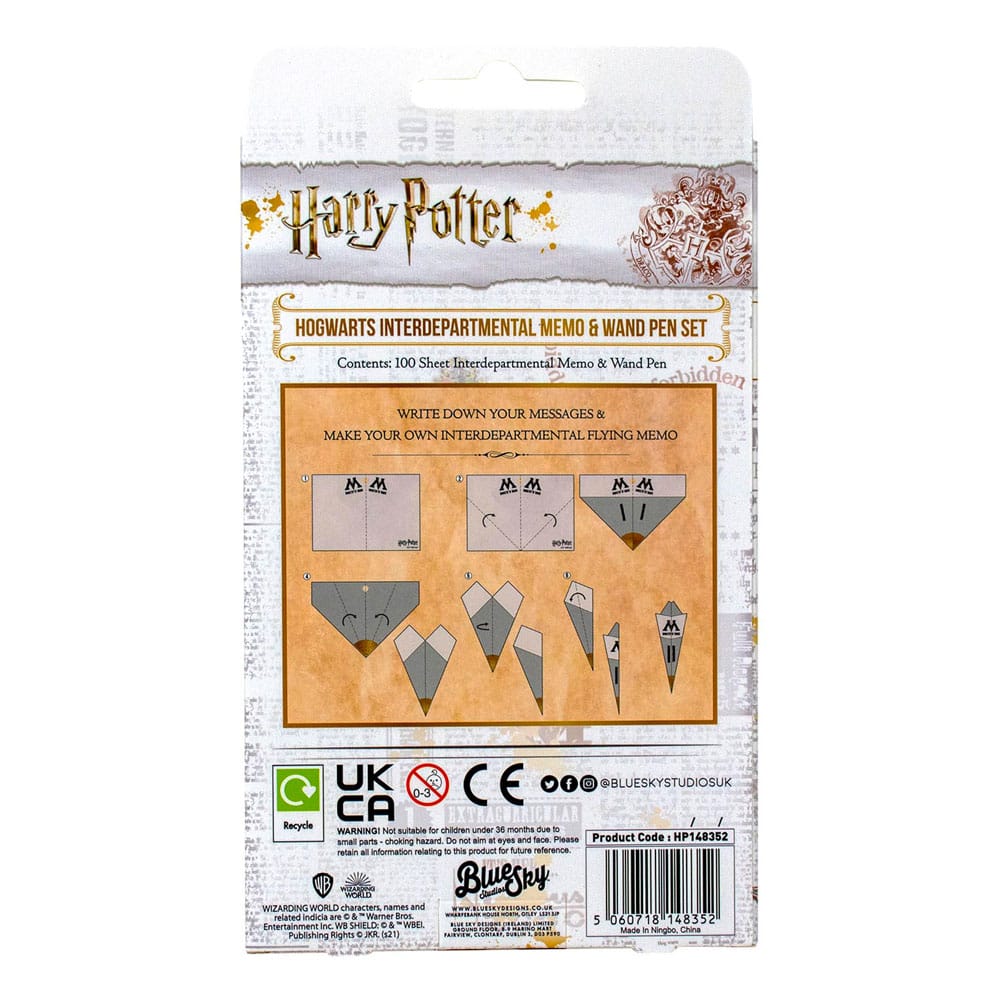 [PREORDER] Harry Potter Interdepartmental Memo with Wand Pen Set Hogwarts
