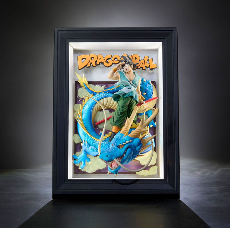 Dragon Ball Z - Quadro 3D Relief Son Goku & Drago 27 cm - Bandai Tamashii Nations - Bandai Tamashii Nations - Decorazione
