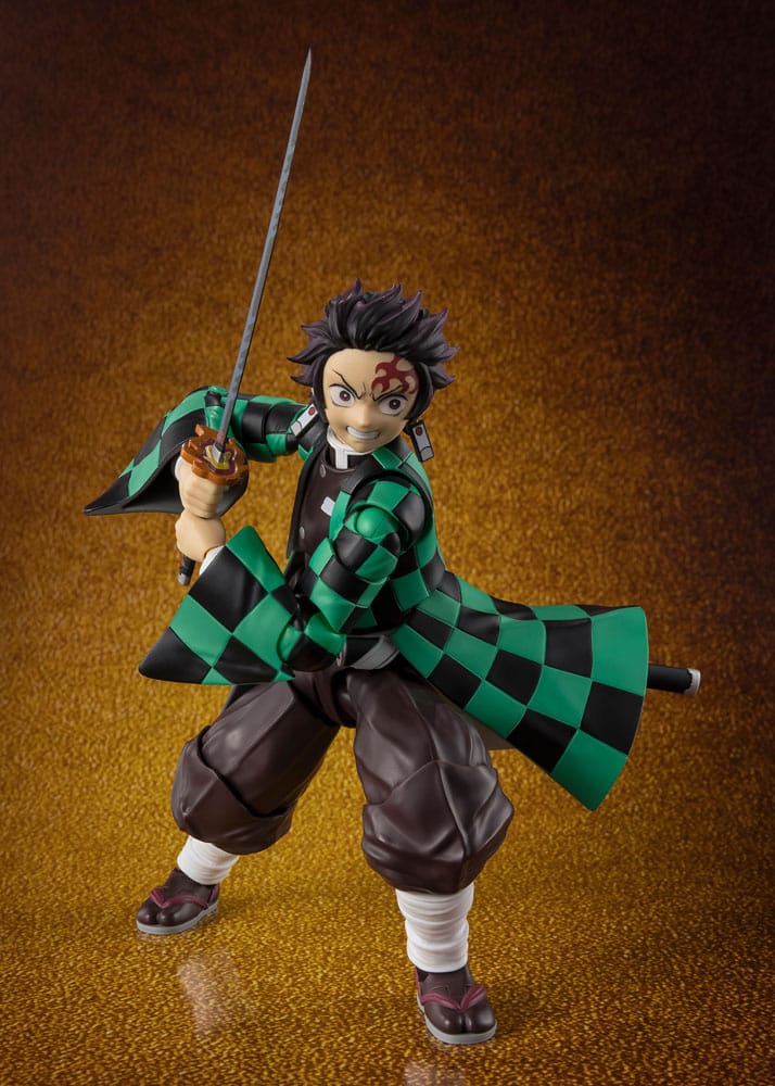 [PREORDINE] Demon Slayer: Kimetsu no Yaiba Action Figure Tanjiro Kamado - Battaglia Finale al Castello Infinito 14 cm - Bandai Tamashii Nations - Action figures
